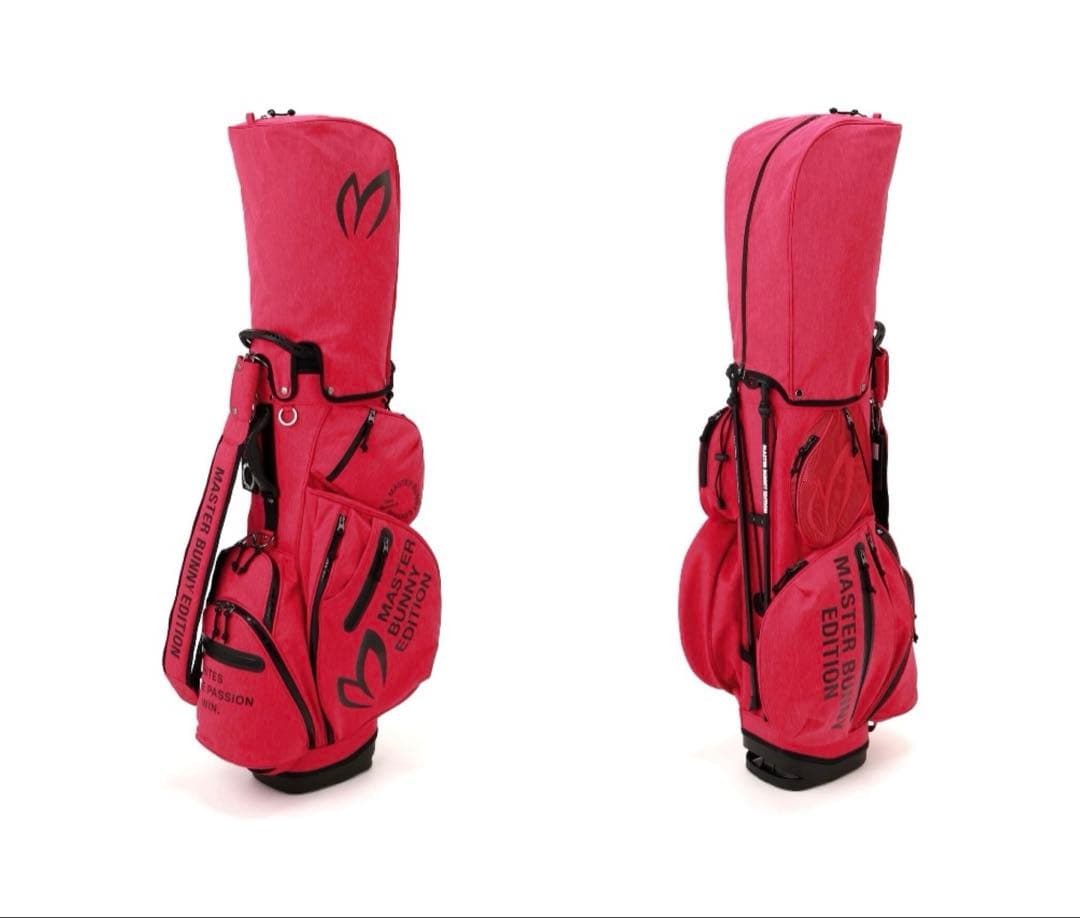 新品 パーリーゲイツ マスターバニー 杢調Peスタンド式キャディバッグ