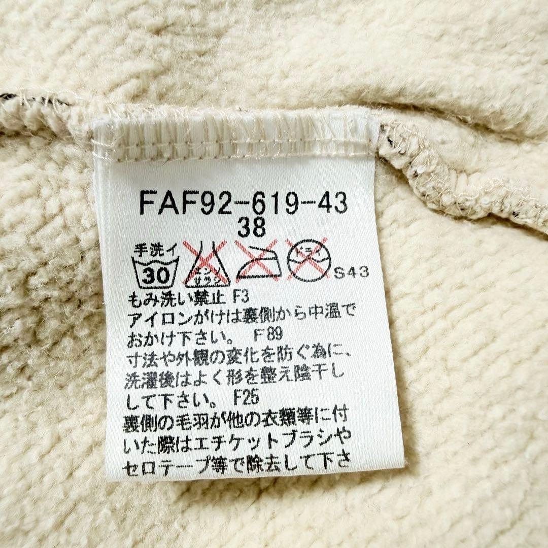 バーバリーブルーレーベル ノバチェック ジャケット 袖刺繍ロゴ ダブルジップ38