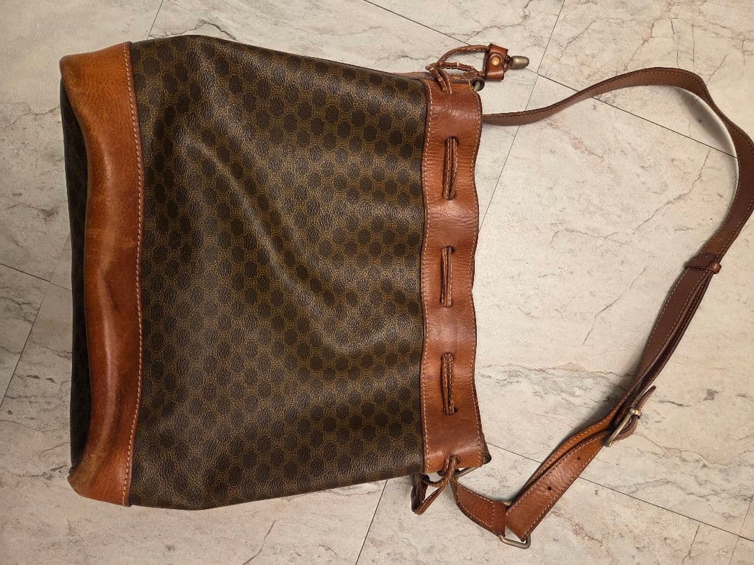 CELINE セリーヌ　マカダム　巾着バッグ　トリオンフ