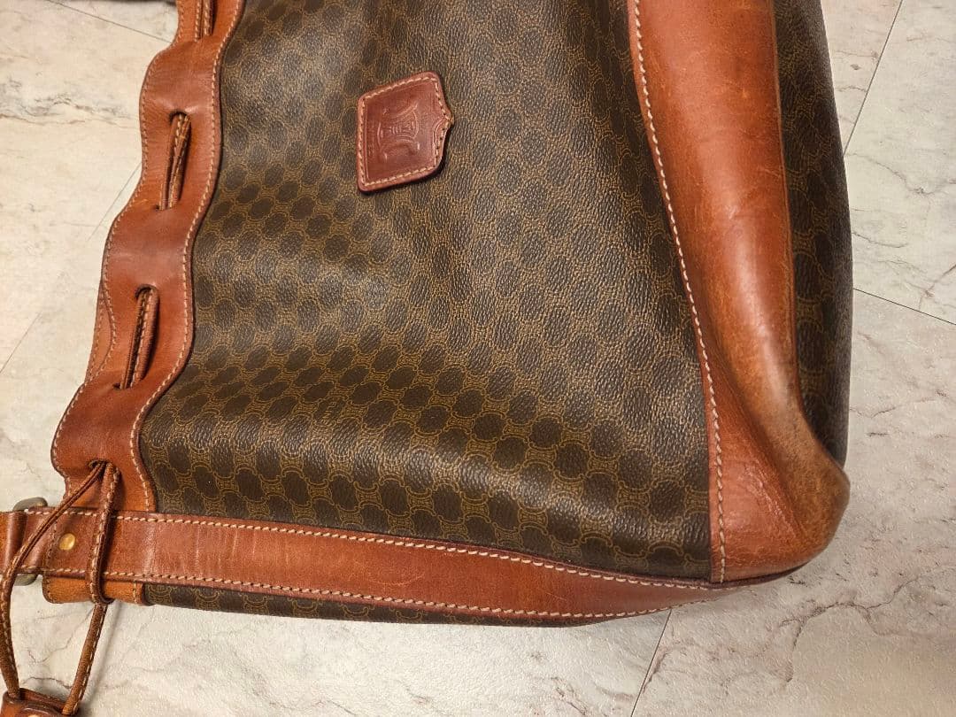 CELINE セリーヌ　マカダム　巾着バッグ　トリオンフ