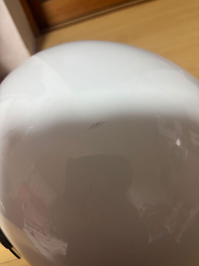 族ヘル風　ホワイト フルフェイスヘルメット ミラーシールド付き