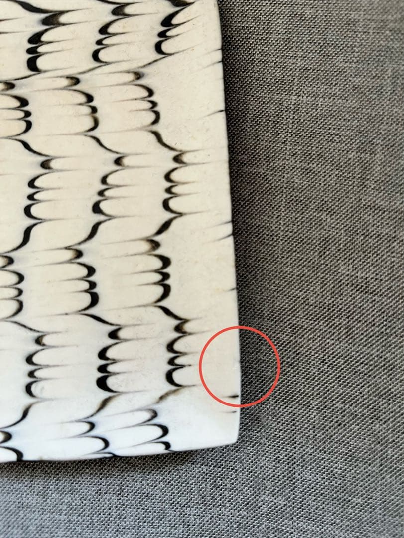 十場天伸さん つくも窯 スリップウェア 平皿 2枚セット