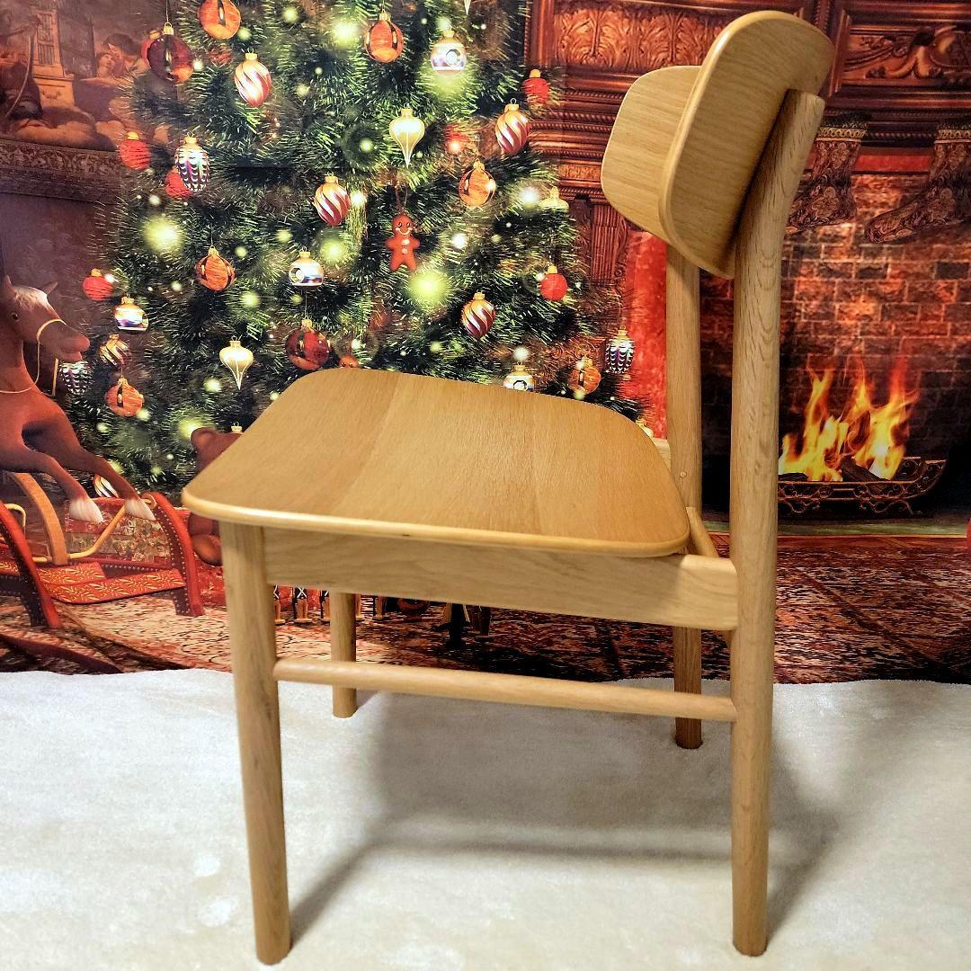 【即決価格】無印良品　ラウンドチェア オーク材 全角度画像！！