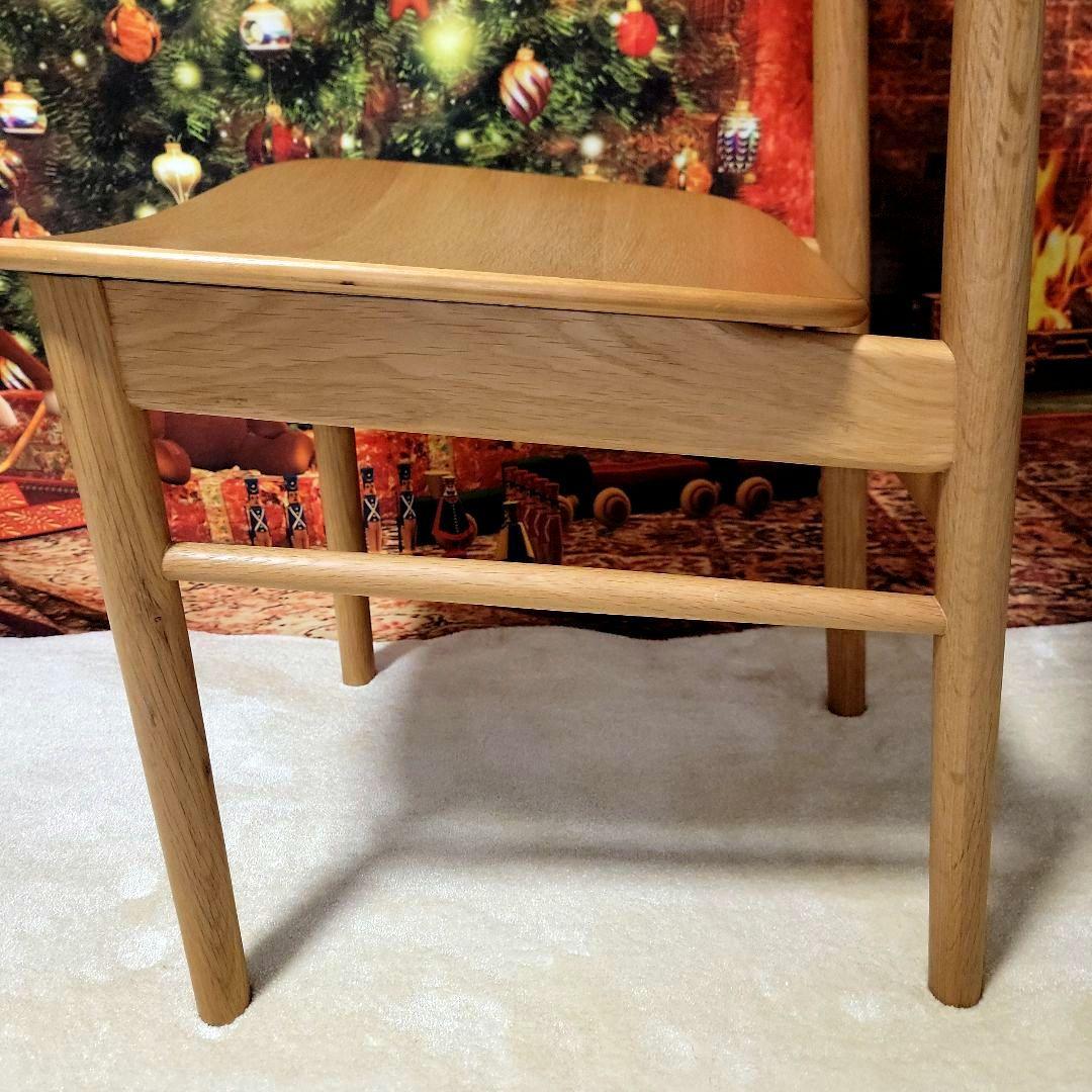 【即決価格】無印良品　ラウンドチェア オーク材 全角度画像！！