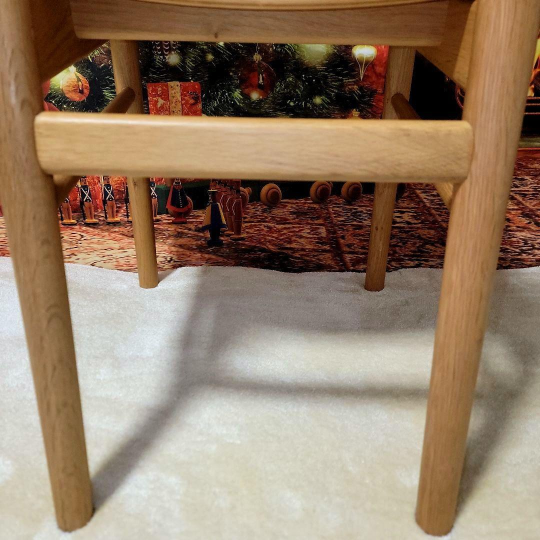 【即決価格】無印良品　ラウンドチェア オーク材 全角度画像！！