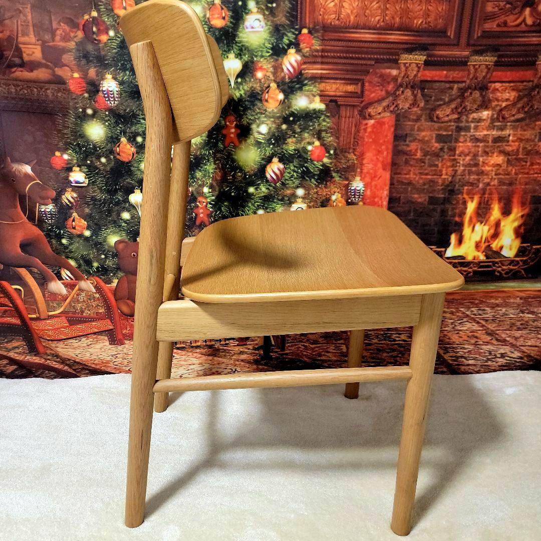 【即決価格】無印良品　ラウンドチェア オーク材 全角度画像！！