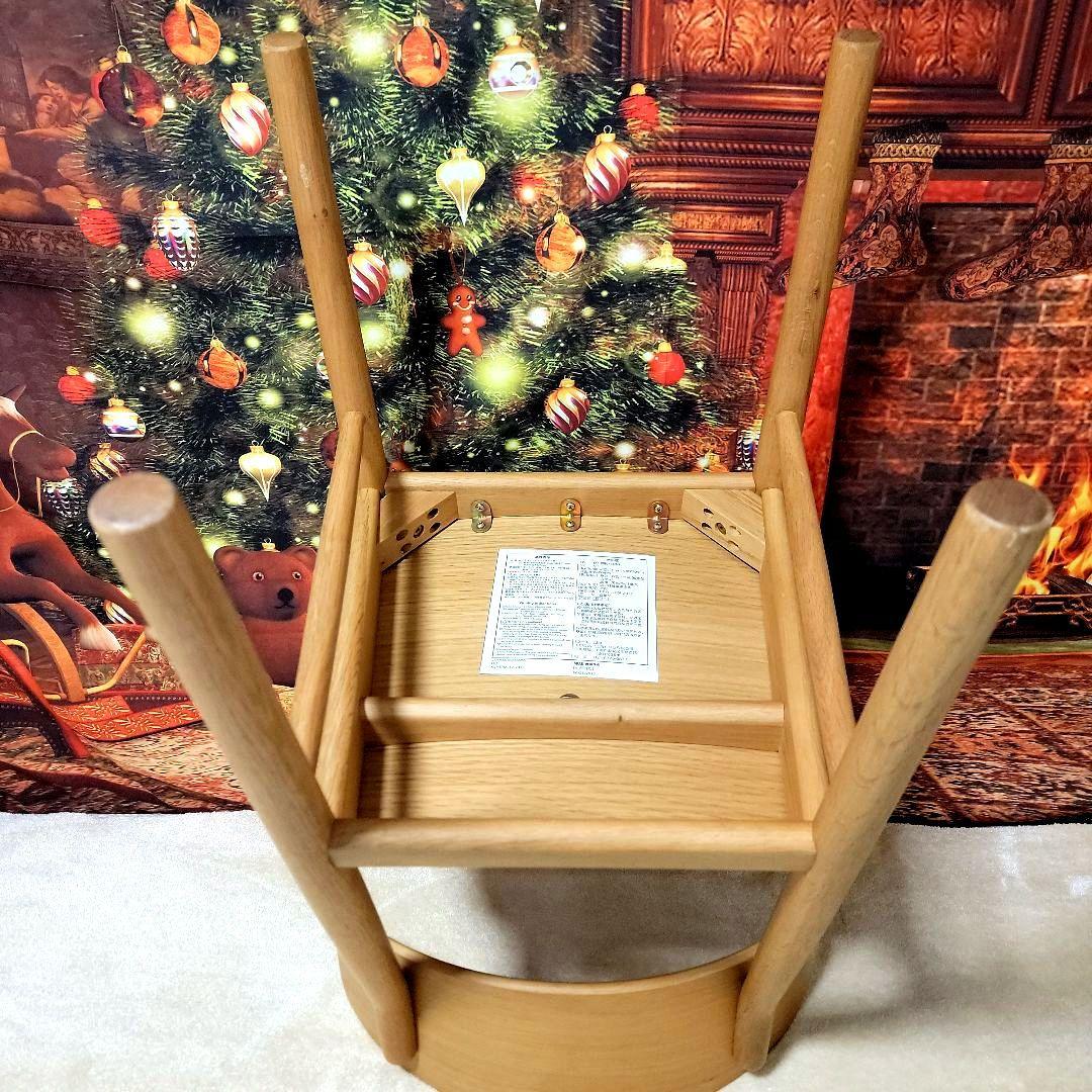 【即決価格】無印良品　ラウンドチェア オーク材 全角度画像！！