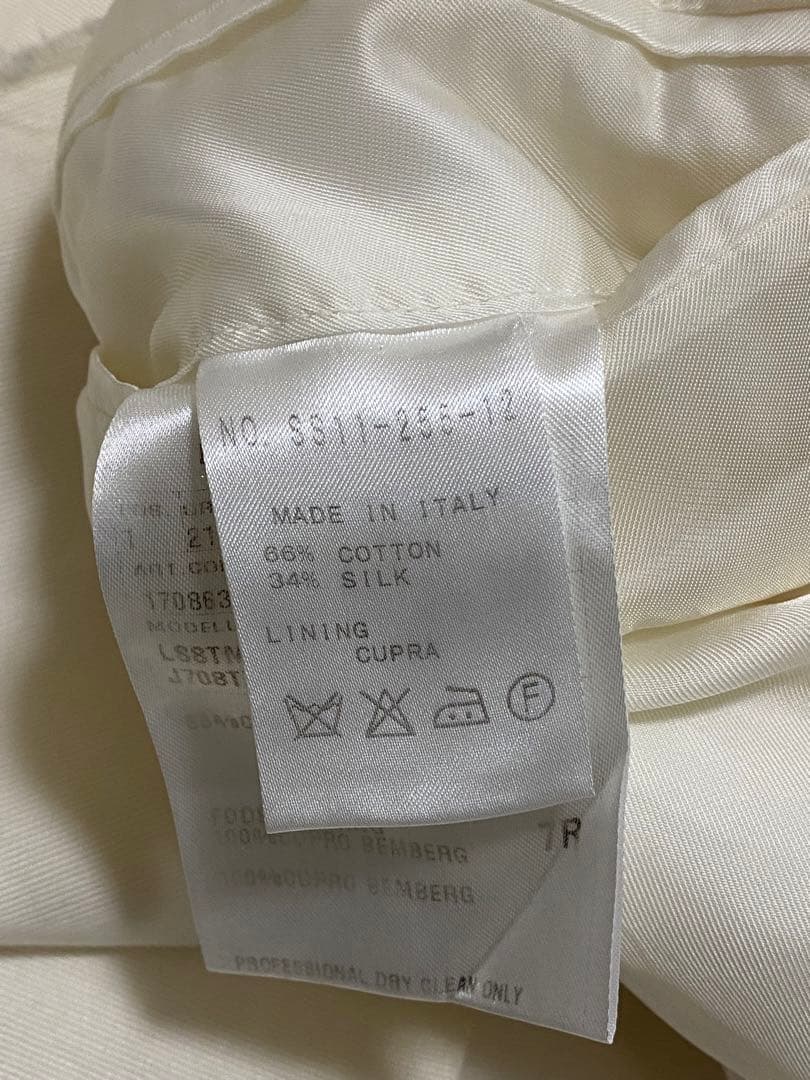 カルーゾ CARUSO 52サイズ ホワイト 3ピース セットアップ スーツ