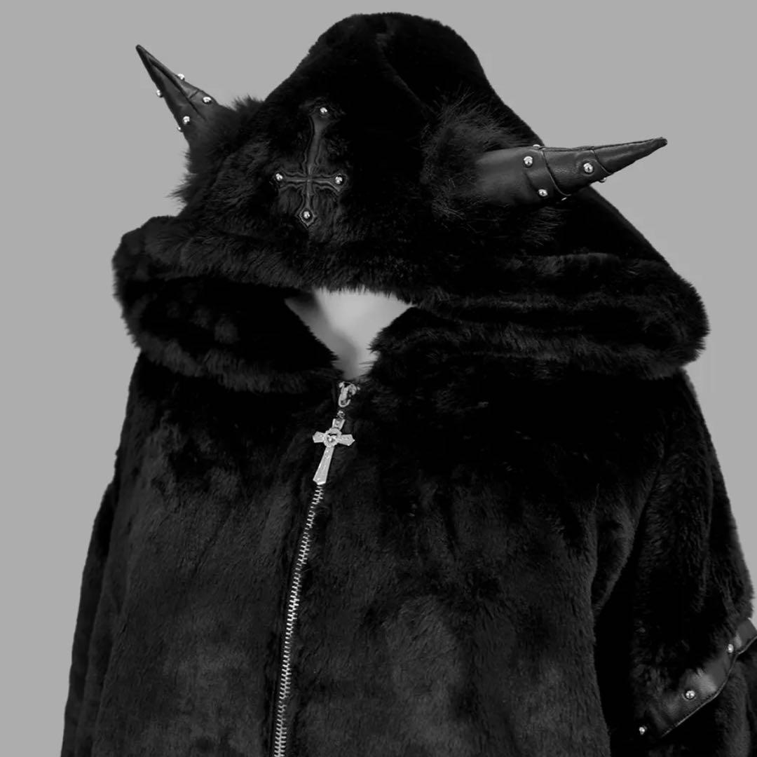 【ほぼ新品】Dimmoire BABY DEVIL ファーパーカー【Black】