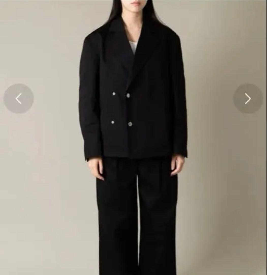 SIMPLYCOMPLICATED BOXY DOUBLE JACKET 黒