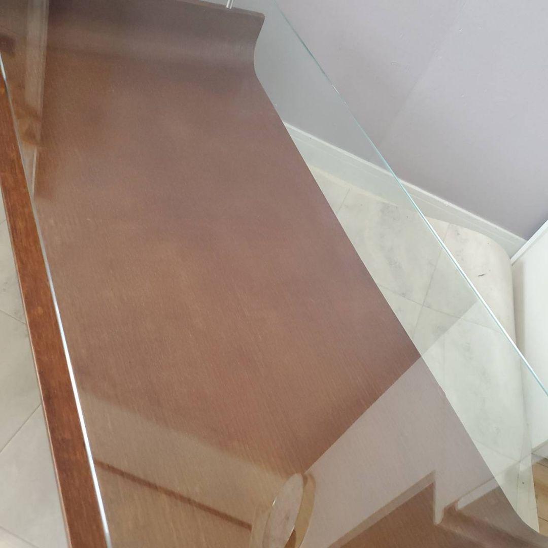 東谷 ミッドセンチュリー センターテーブル 曲げ木 ガラステーブル ブラウン