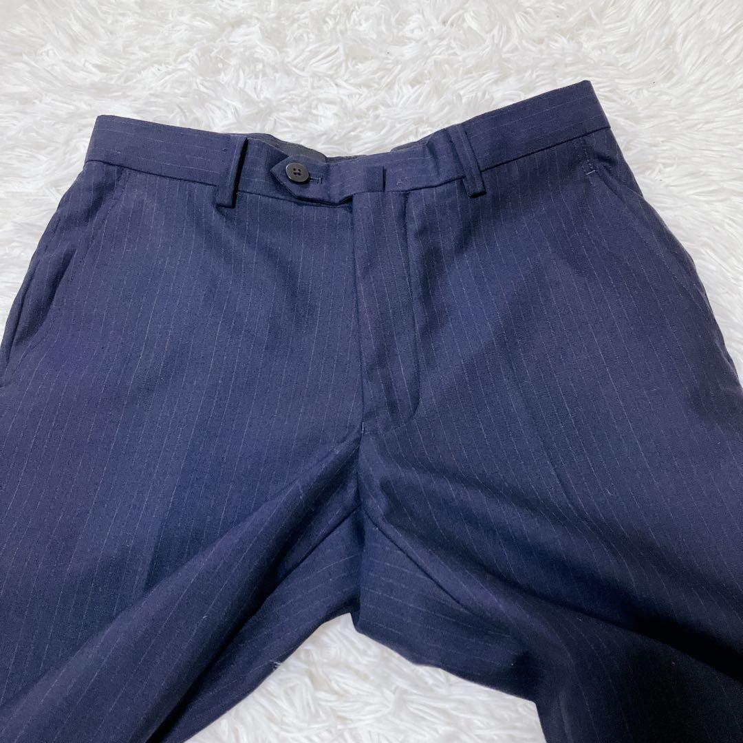 【美品】ONLY オンリー　3ピース　セットアップ　スーツ　ネイビー　ウール