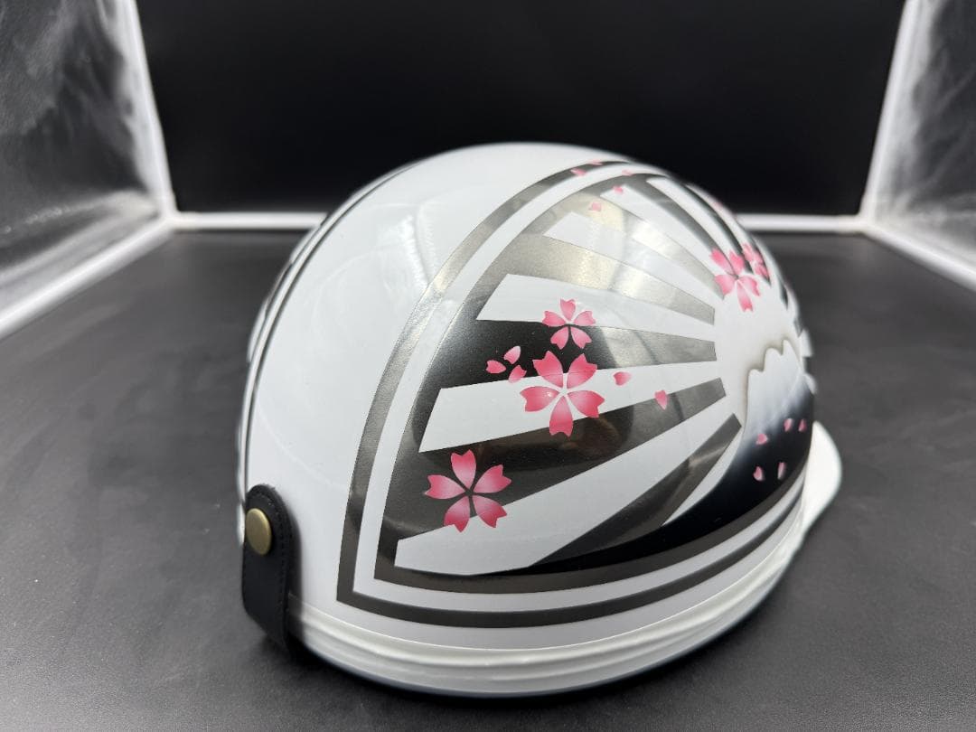 コルク半　カスタム　富士日章　三つボタン　ホワイトメタル塗装　桜　高級クリヤ