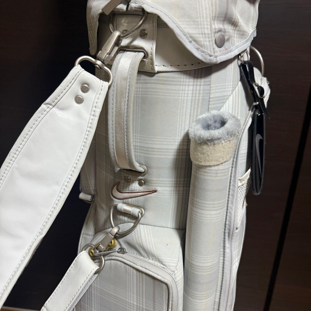 Nike golf キャディバッグ ゴルフバッグ チェック柄
