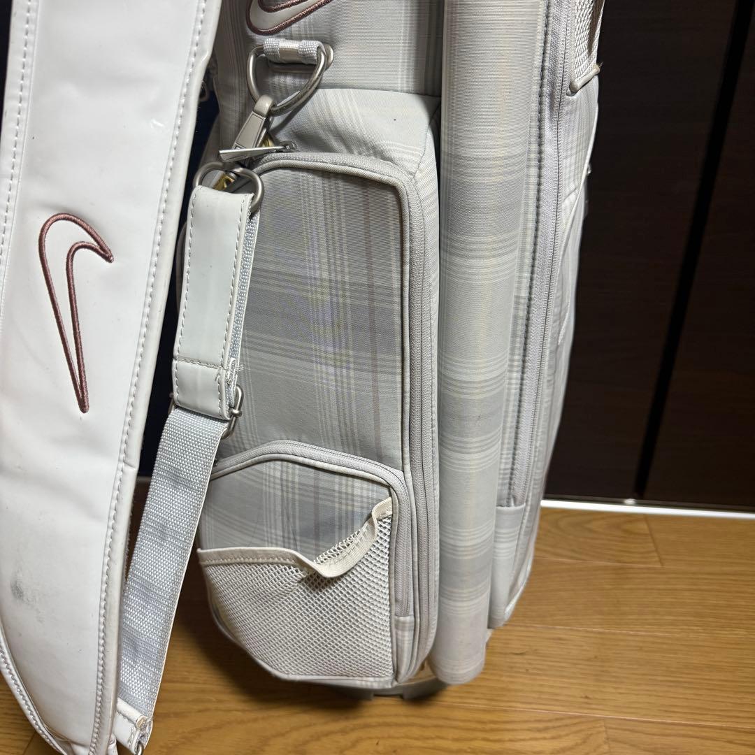 Nike golf キャディバッグ ゴルフバッグ チェック柄
