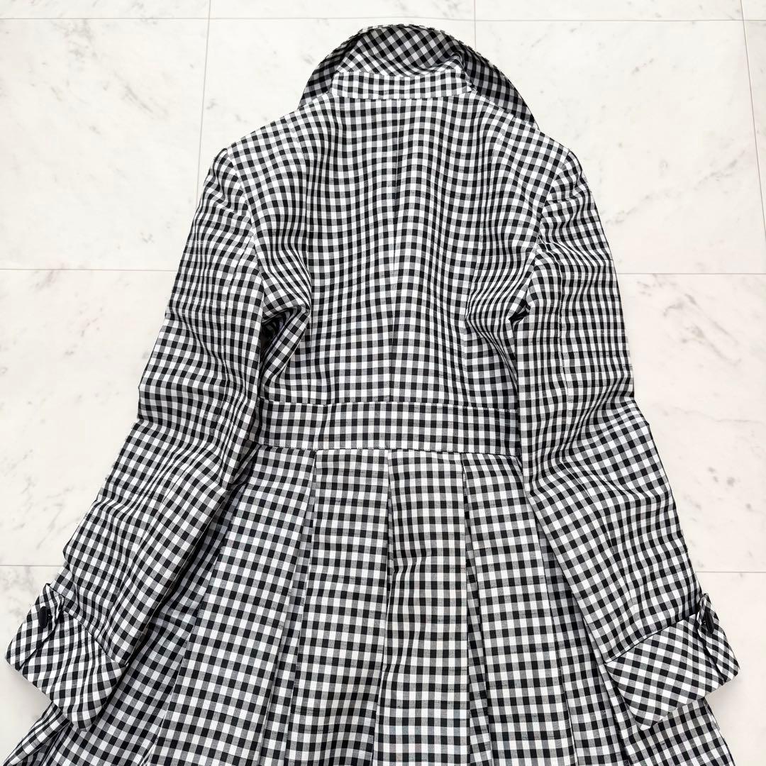 【美品】M'S GRACY エムズクレイシー トレンチ ギンガムチェック フレア
