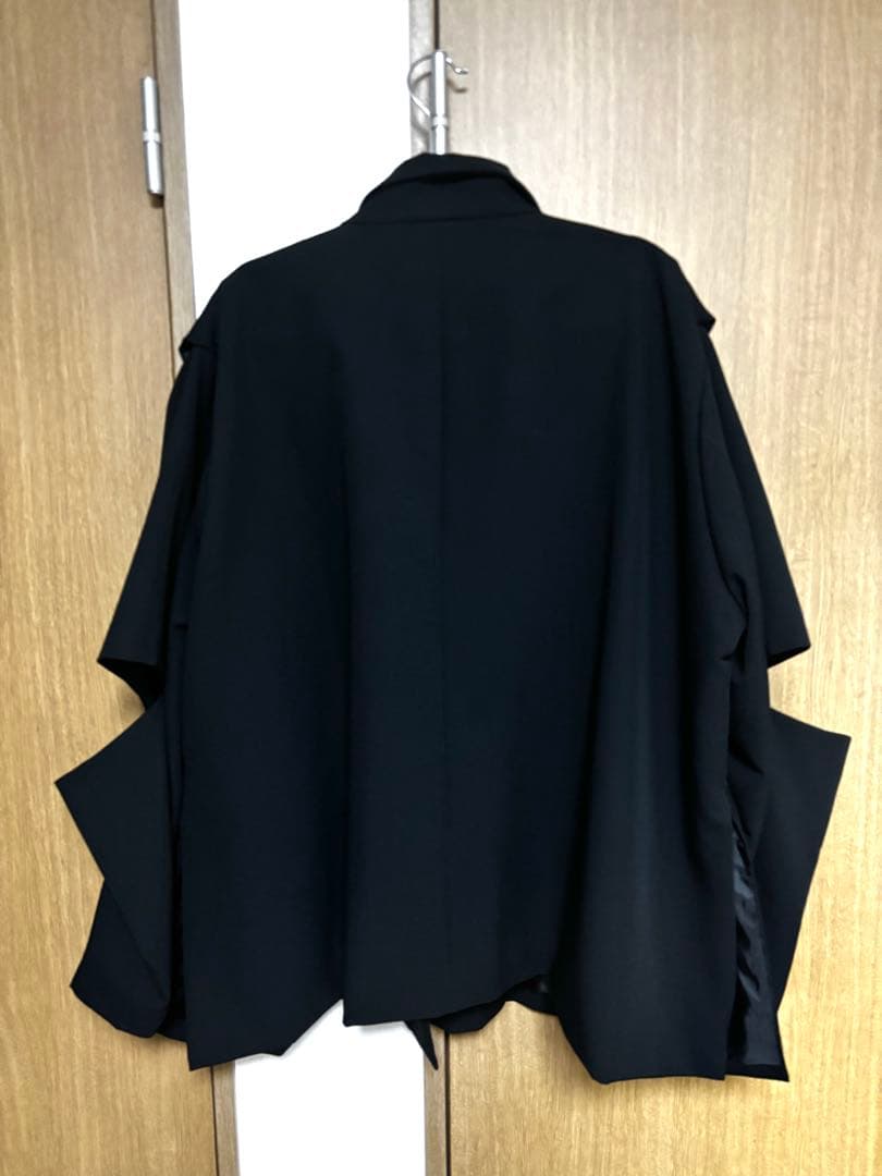 seytoカットスリットダブルブレストテーラードジャケット ブラックサイズ1