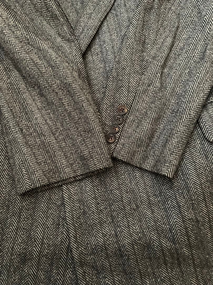 Burberry‘s ヘリンボーン　ダブル　セットアップ　ネームあり　Lサイズ