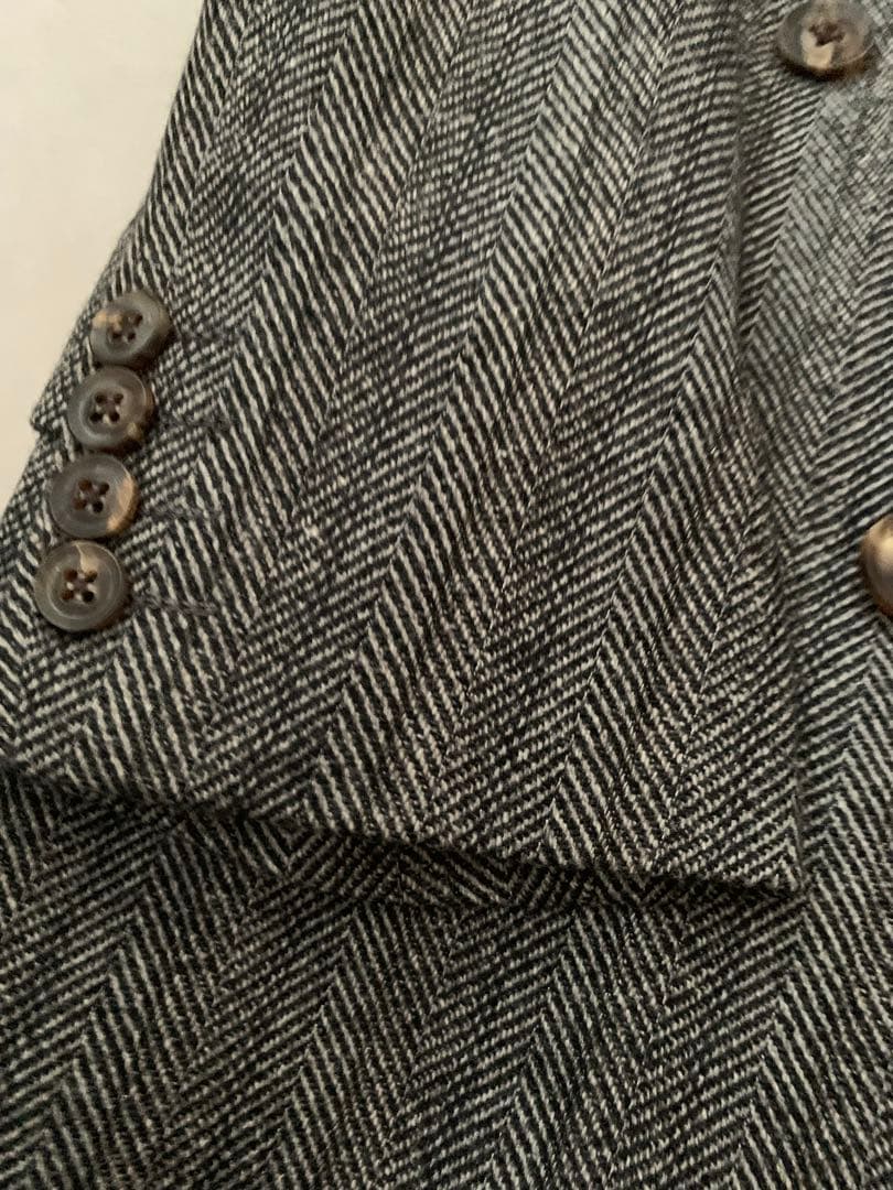 Burberry‘s ヘリンボーン　ダブル　セットアップ　ネームあり　Lサイズ