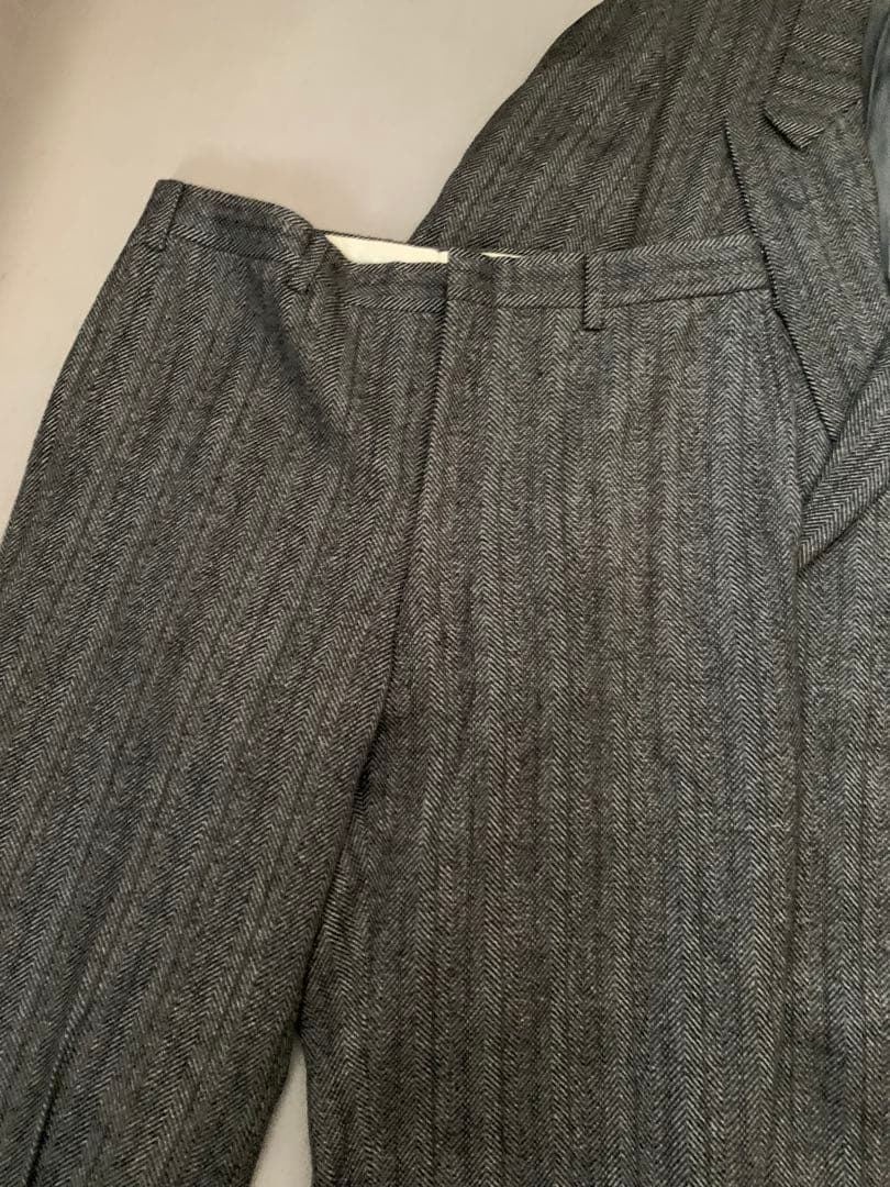 Burberry‘s ヘリンボーン　ダブル　セットアップ　ネームあり　Lサイズ