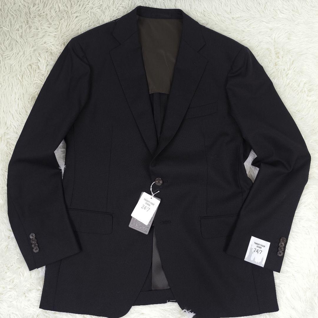 ✨タグ付き未使用✨ 24/7 スーツ セットアップ ベスト 4点 AB7 黒灰