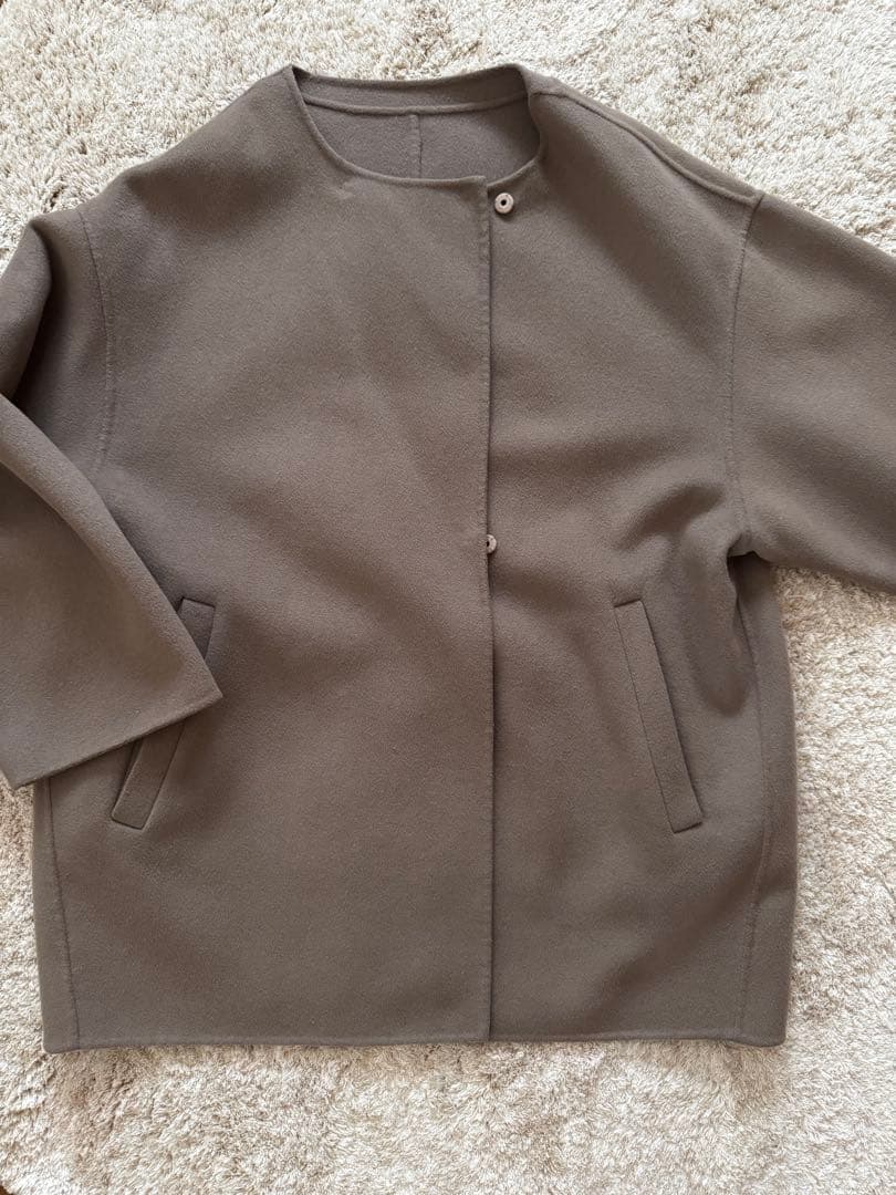 スローブイエナ　ハミルトン　ダブルフェイスウールショート　コクーンコート