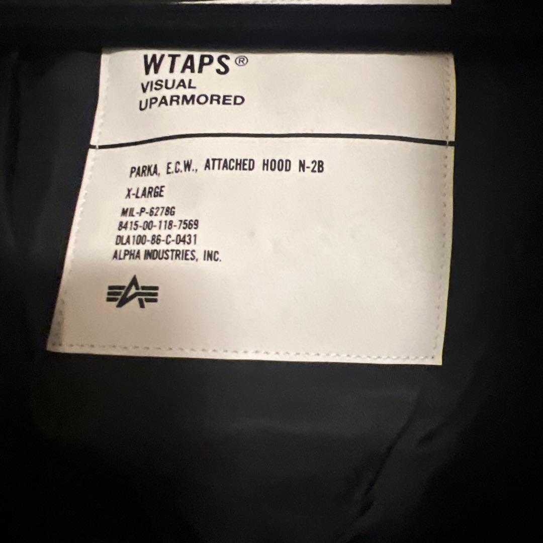 Wtaps x ALPHA INDUSTRIES WTAPS ブラックジャケット