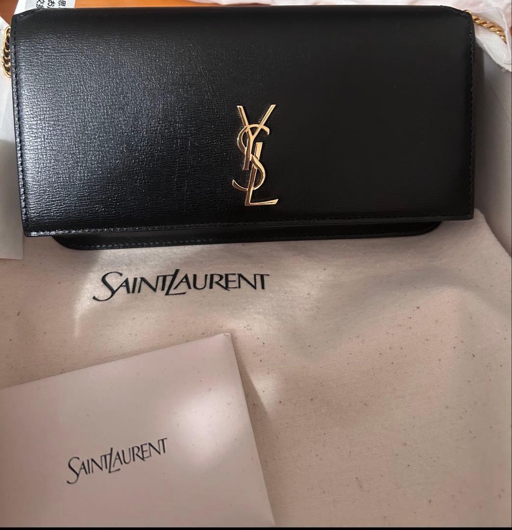 【新品未使用／鑑定済み／付属品完備】YSL フォンホルダー 正規品✨