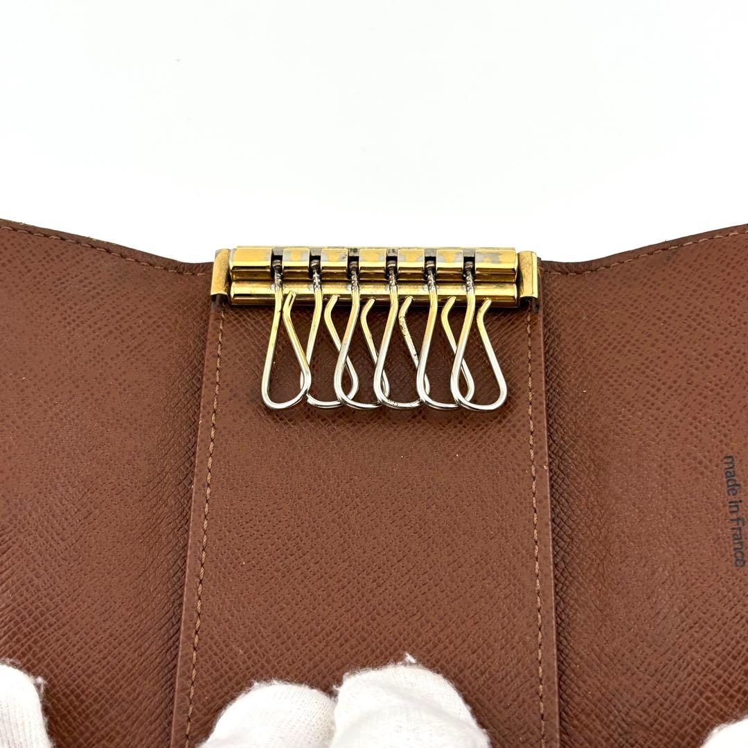 【美品・箱付き】ルイヴィトン　モノグラム　ミュルティクレ6 キーケース　ブラウン