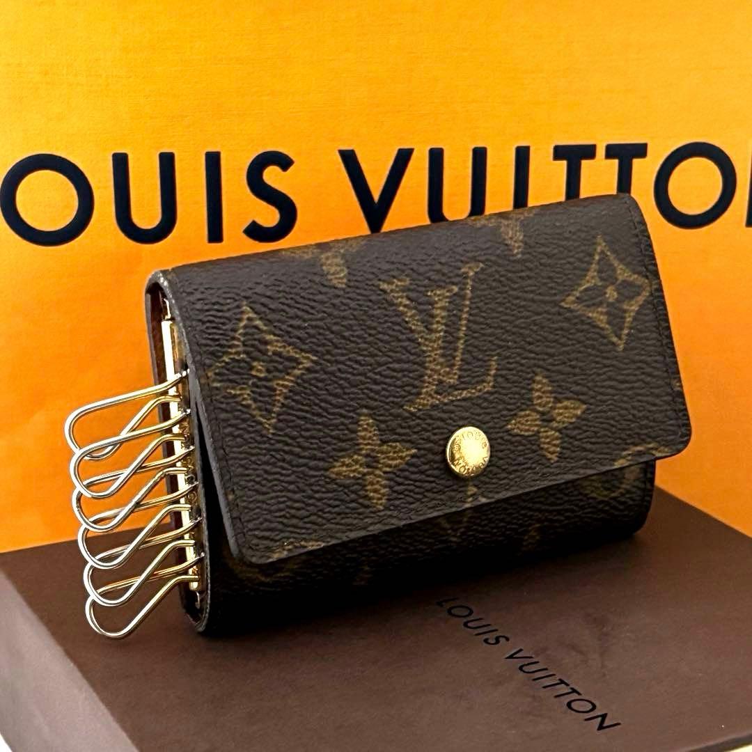 【美品・箱付き】ルイヴィトン　モノグラム　ミュルティクレ6 キーケース　ブラウン