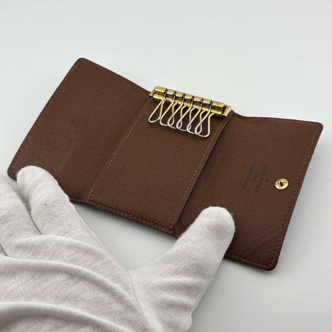 【美品・箱付き】ルイヴィトン　モノグラム　ミュルティクレ6 キーケース　ブラウン