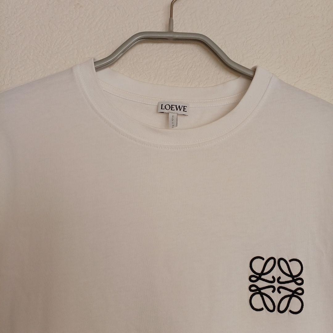 【正規品】LOEWE アナグラム 刺繍　Tシャツ XSサイズ　ホワイト