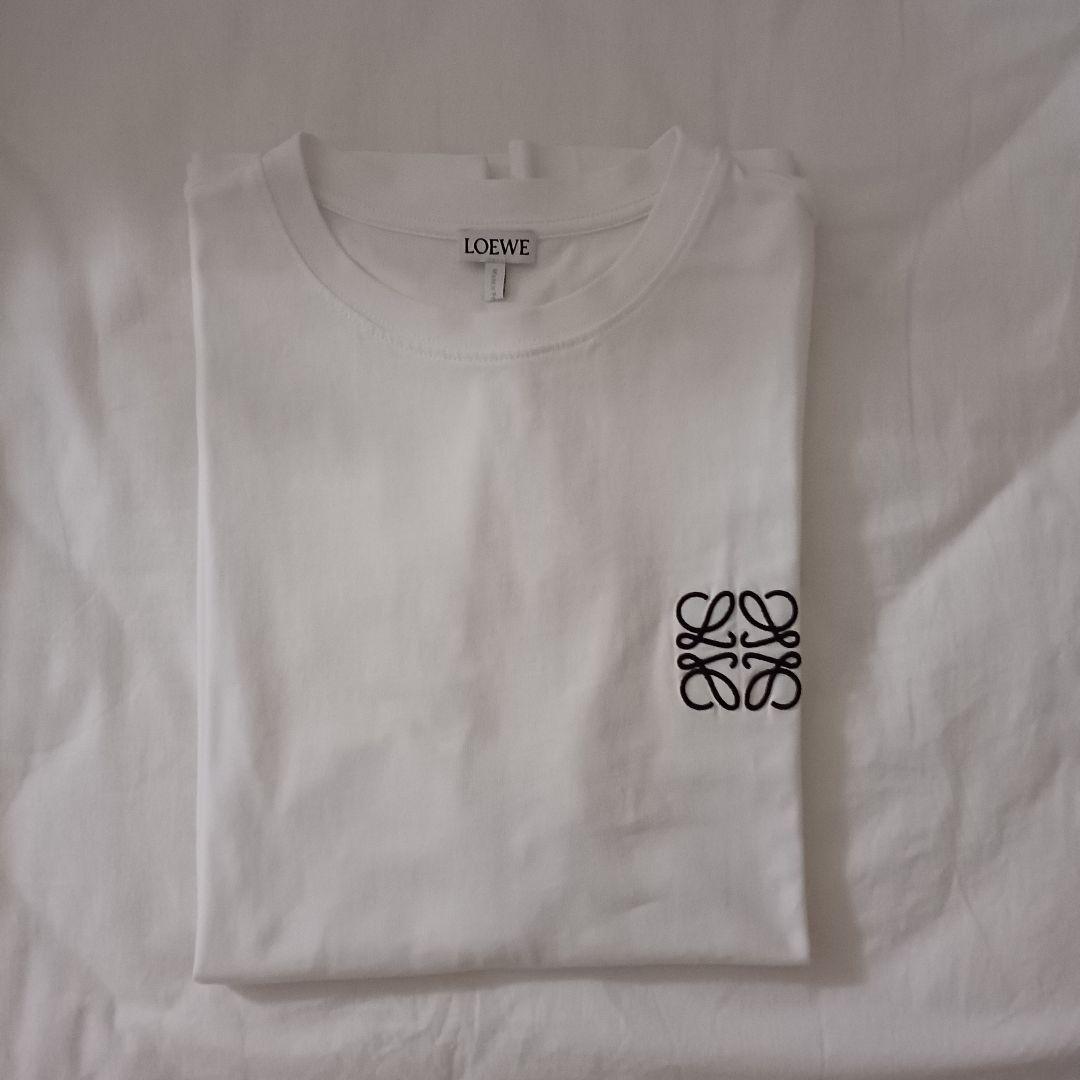 【正規品】LOEWE アナグラム 刺繍　Tシャツ XSサイズ　ホワイト