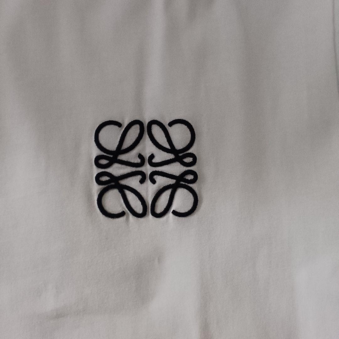 【正規品】LOEWE アナグラム 刺繍　Tシャツ XSサイズ　ホワイト