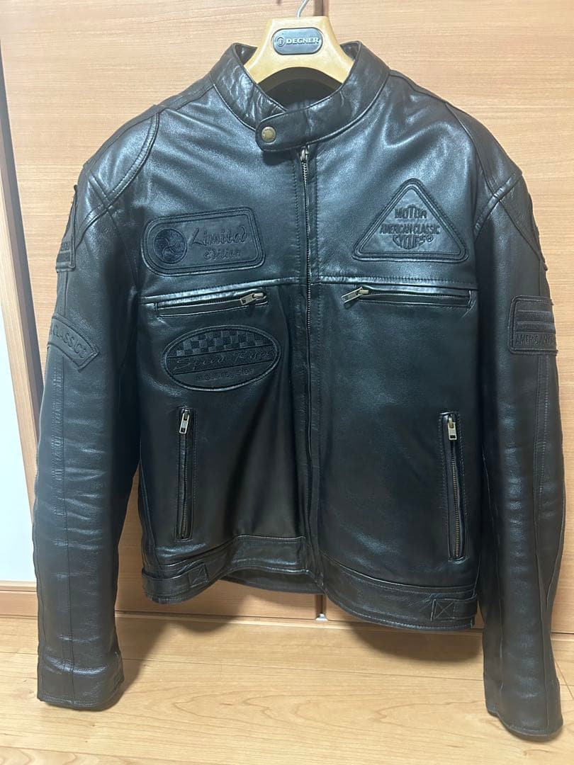 デグナー 13WJ-1C レザージャケット　Lサイズ　バイカー　ハーレー　バイク