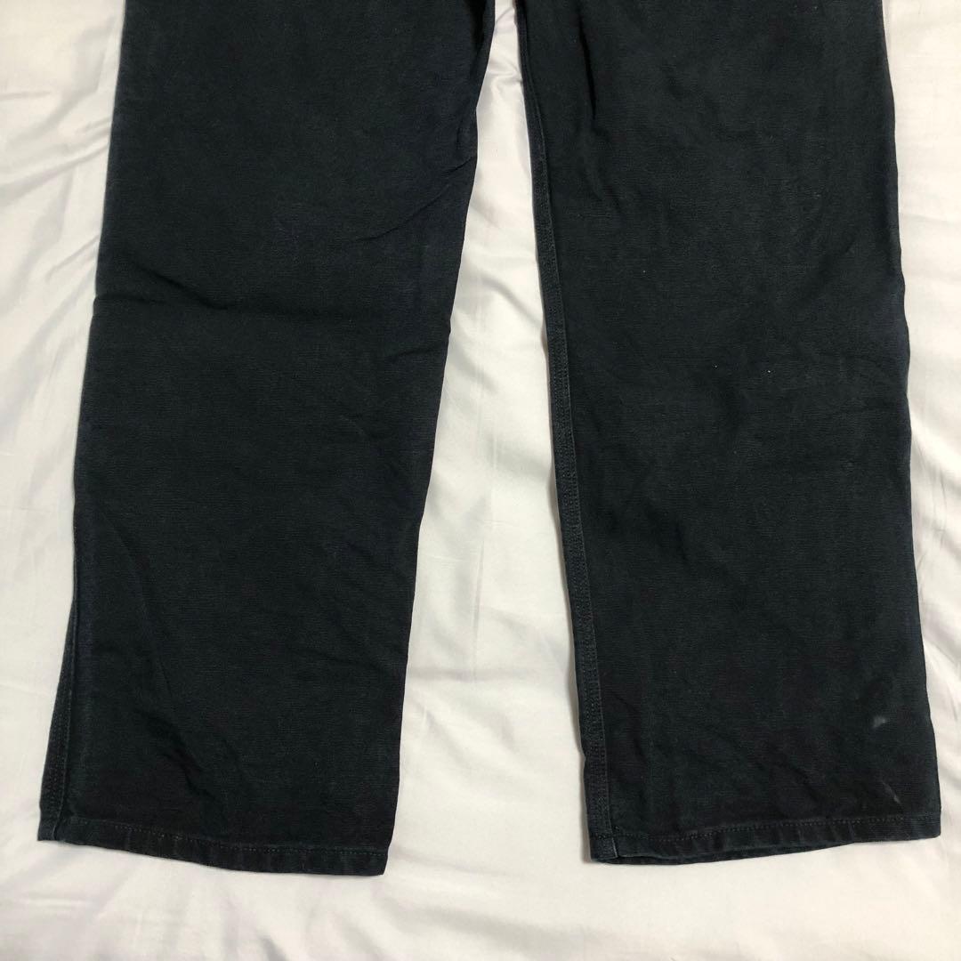 雰囲気○ 34x32 carhartt ダブルニーペインターパンツ ブラック