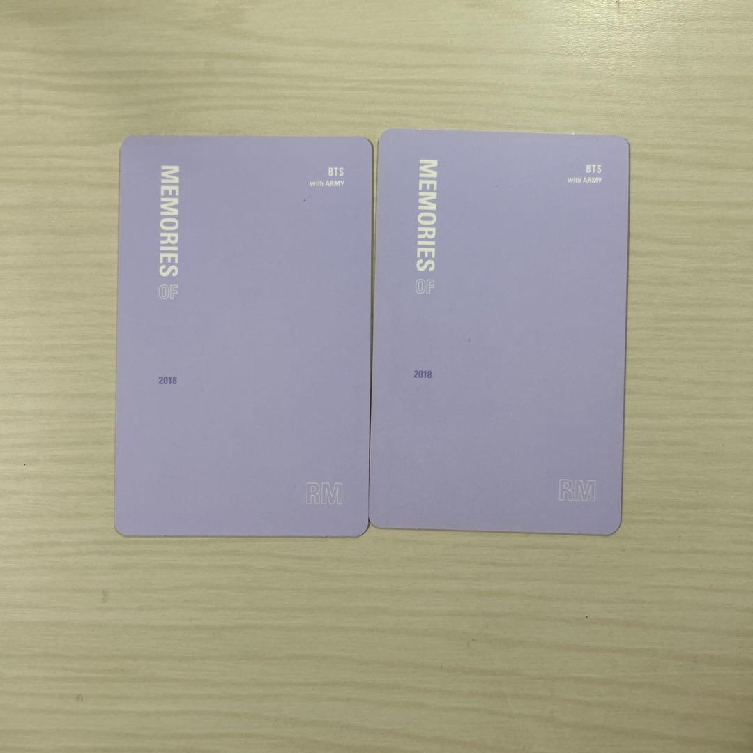 BTS ナムジュン Memories2018 BluRay トレカ