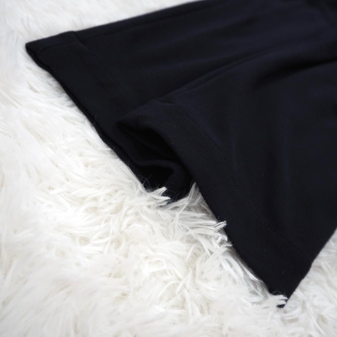 【最高級】INCOTEX　SLIM FIT ジャージースラックスパンツ　ネイビー