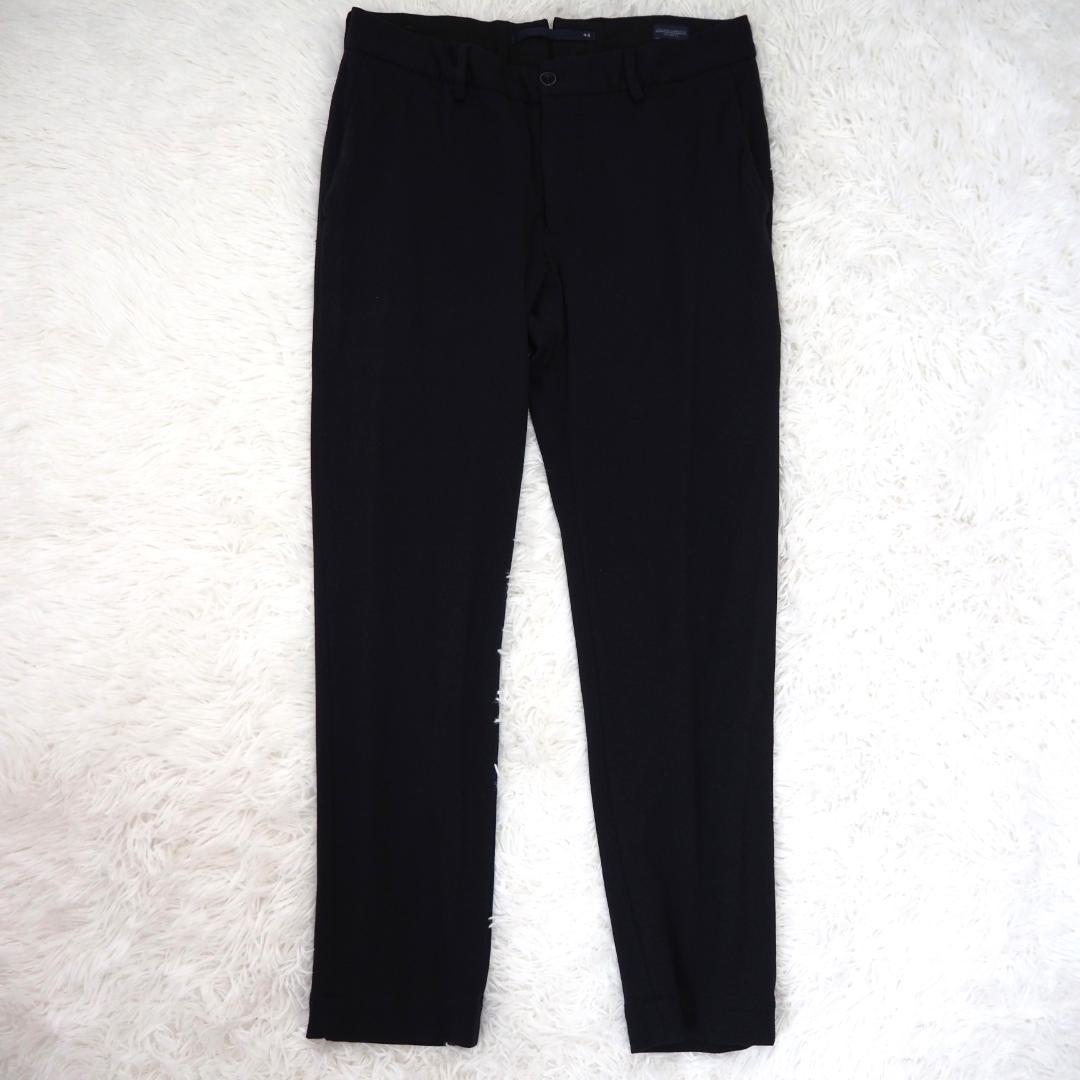 【最高級】INCOTEX　SLIM FIT ジャージースラックスパンツ　ネイビー