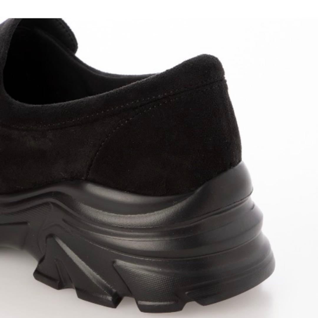 EVOL ブラック スエード ローファースニーカー