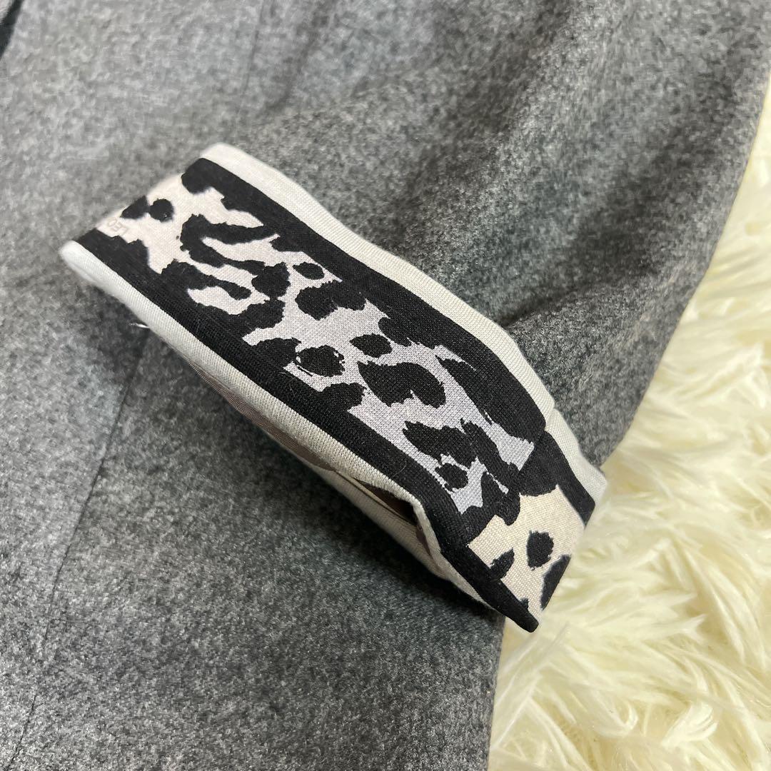 美品✨大きいサイズ　XL レオナール　チェスターコート　ダークグレー　カシミヤ