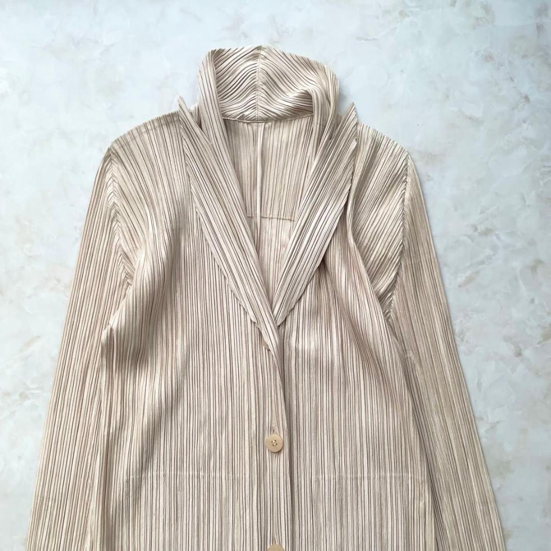PLEATS PLEASE ジャケット ロング丈　マキシ丈　サイズ4 XL