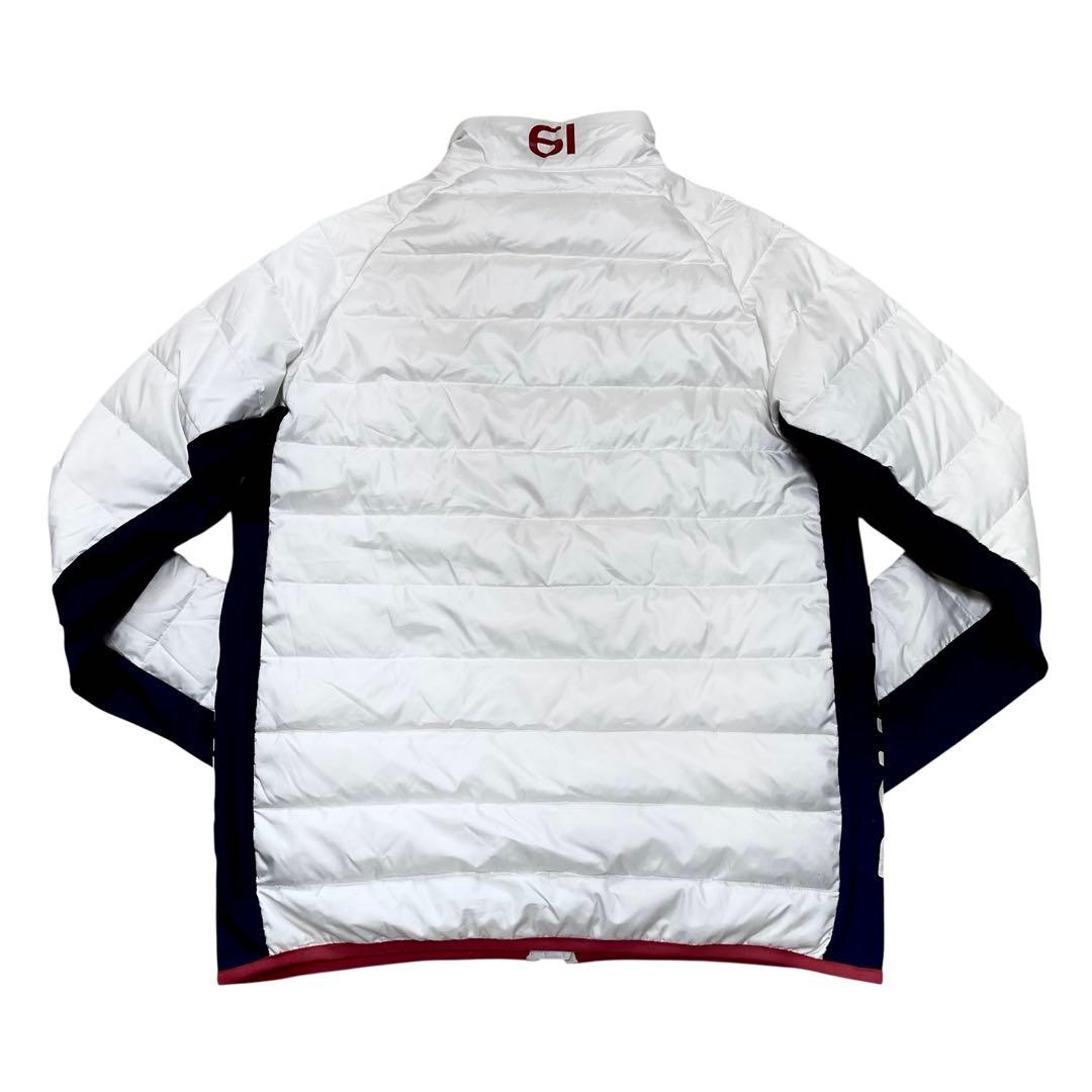 【Mサイズ】ラフアンドスウェル ダウンジャケット ホワイト ゴルフウェア メンズ