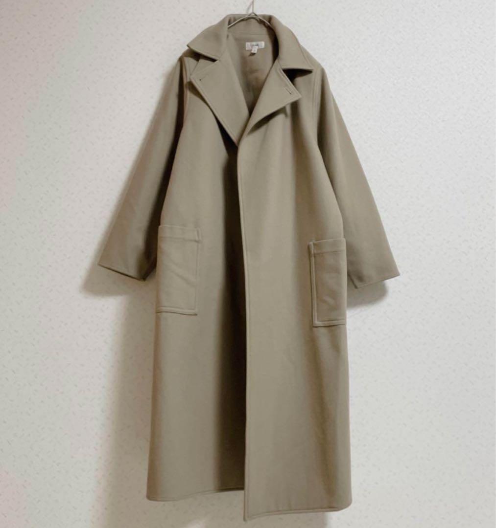 HYKE ベージュ ロングコート