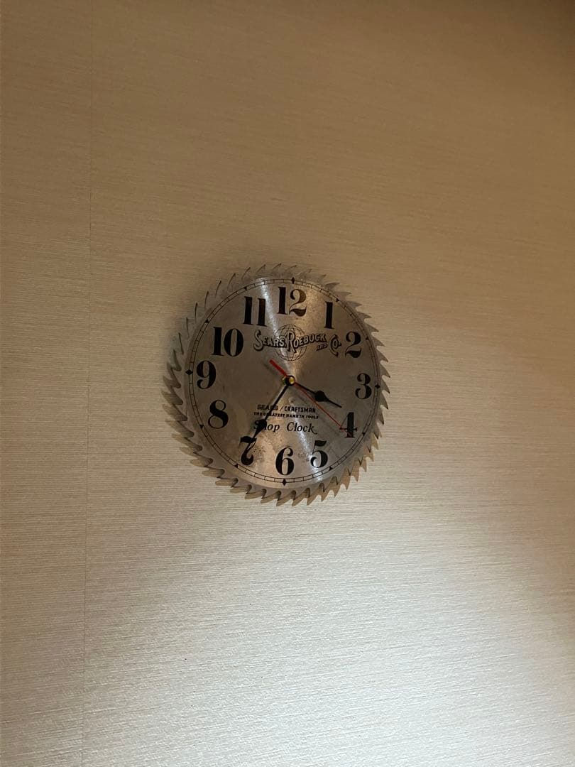 sears シアーズ　掛時計　ソーブレードクロック