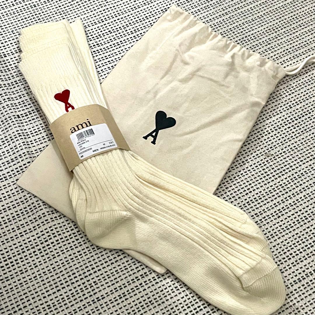 新品未使用　正規品　アミパリス　3足セット　ソックス 白