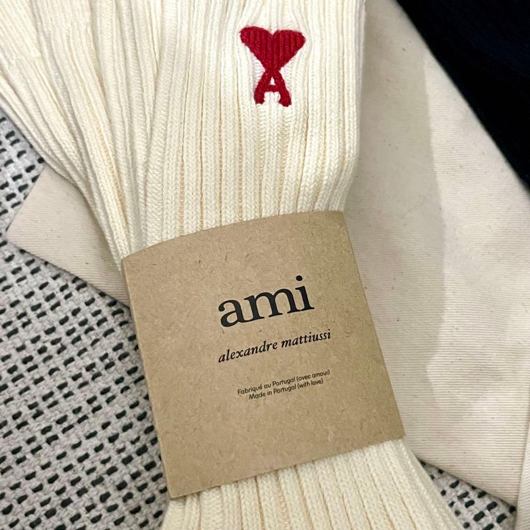 新品未使用　正規品　アミパリス　3足セット　ソックス 白