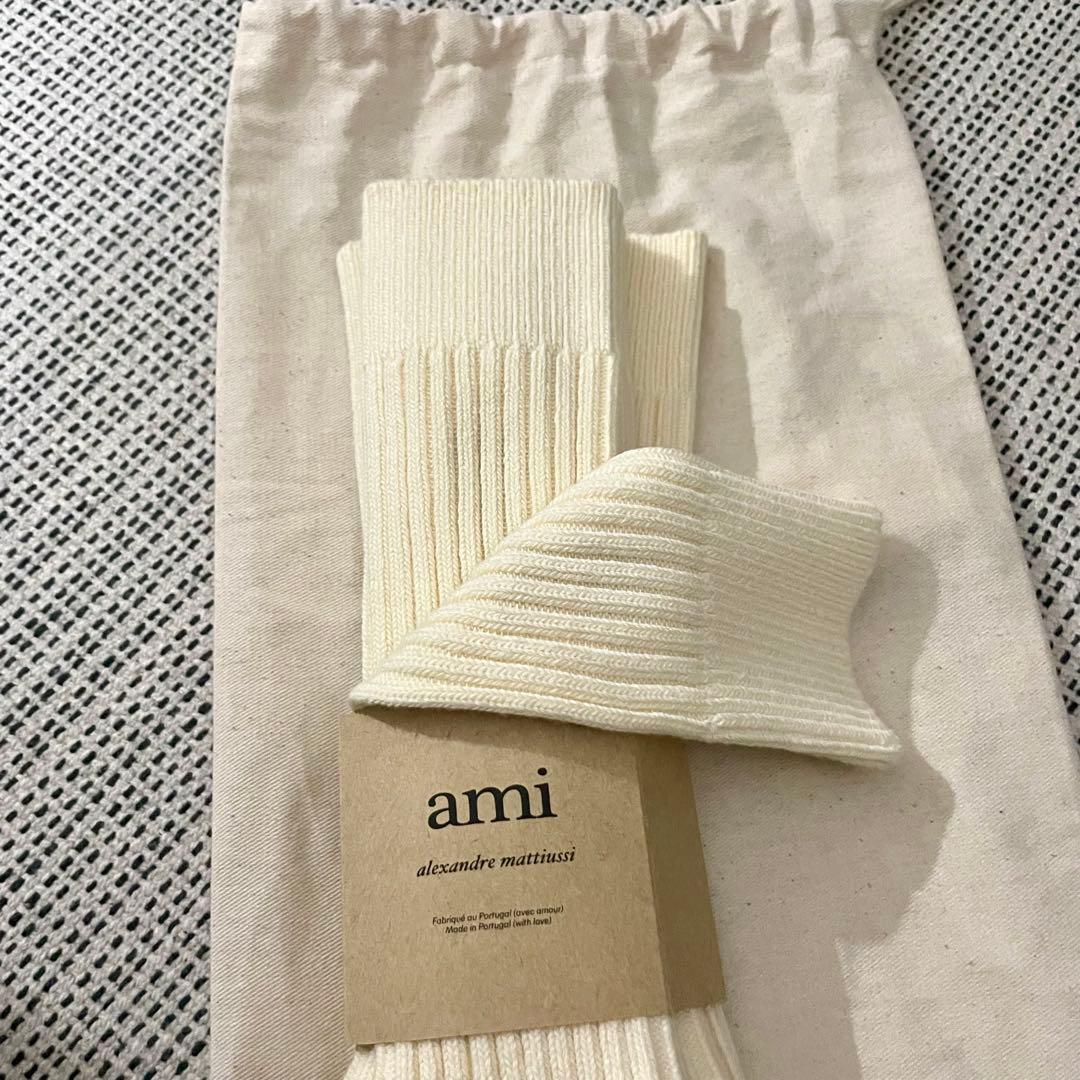 新品未使用　正規品　アミパリス　3足セット　ソックス 白