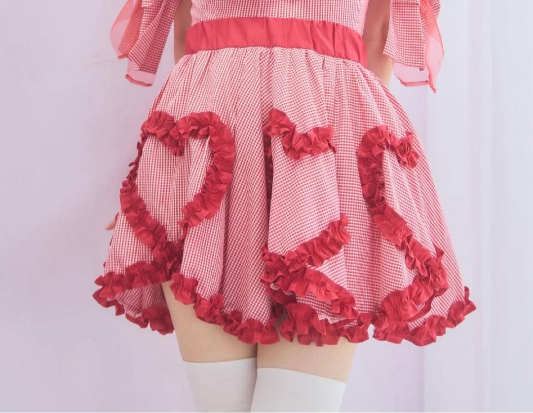 lilLilly フリルハートミニスカート