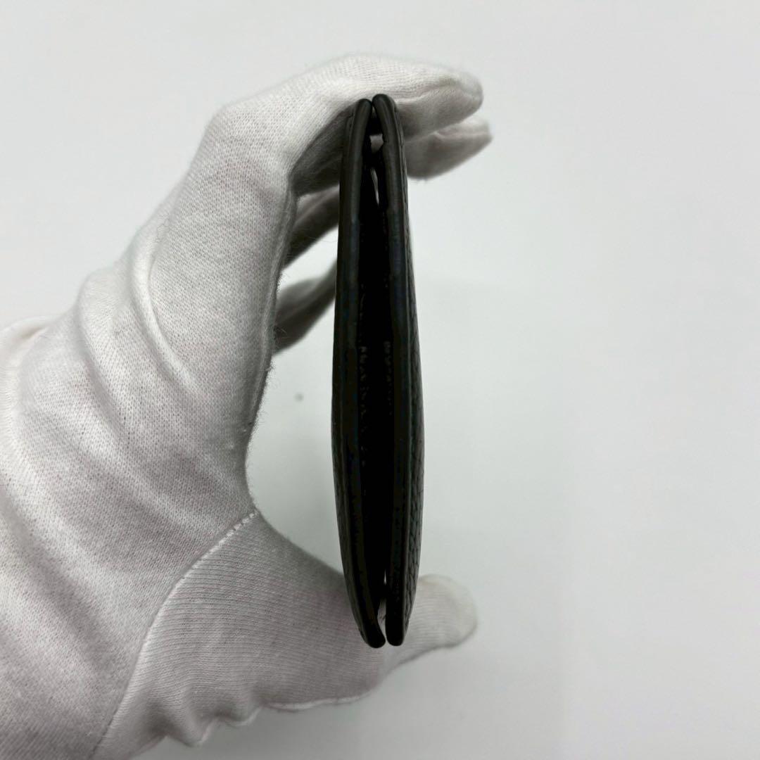 トムフォード マネークリップ シボ革 金文字ロゴ ゴールド金具 ブラック